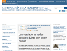 Tablet Screenshot of antropologiadelarealidadvirtual.com